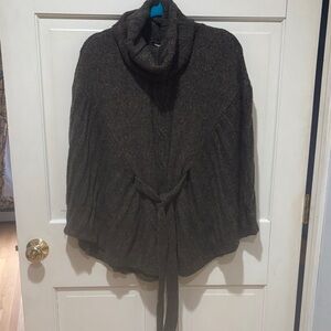 Daisy Fuentes Dark Brown Cowl Neck Sweater